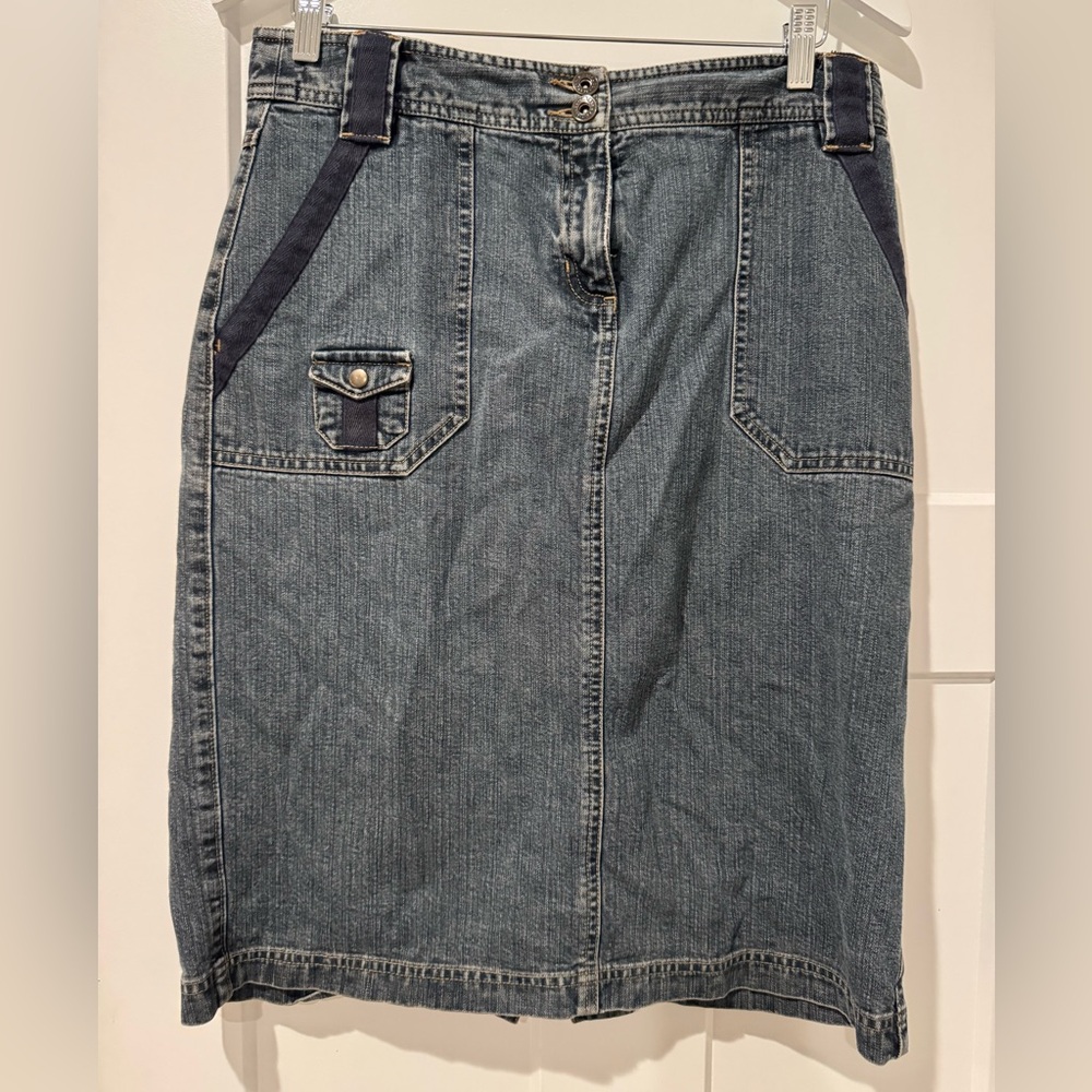 Bass Greyish Blue JeanSkirt